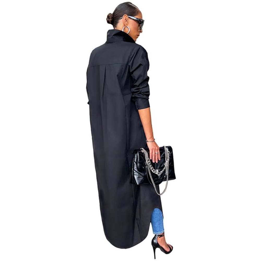 Passion Chic Button Down Classic Shirt Dress - Picture 7 of 11